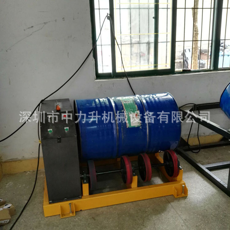 不锈钢电动油桶翻转器 旋转器搅拌油桶机Y600A单油桶滚筒器