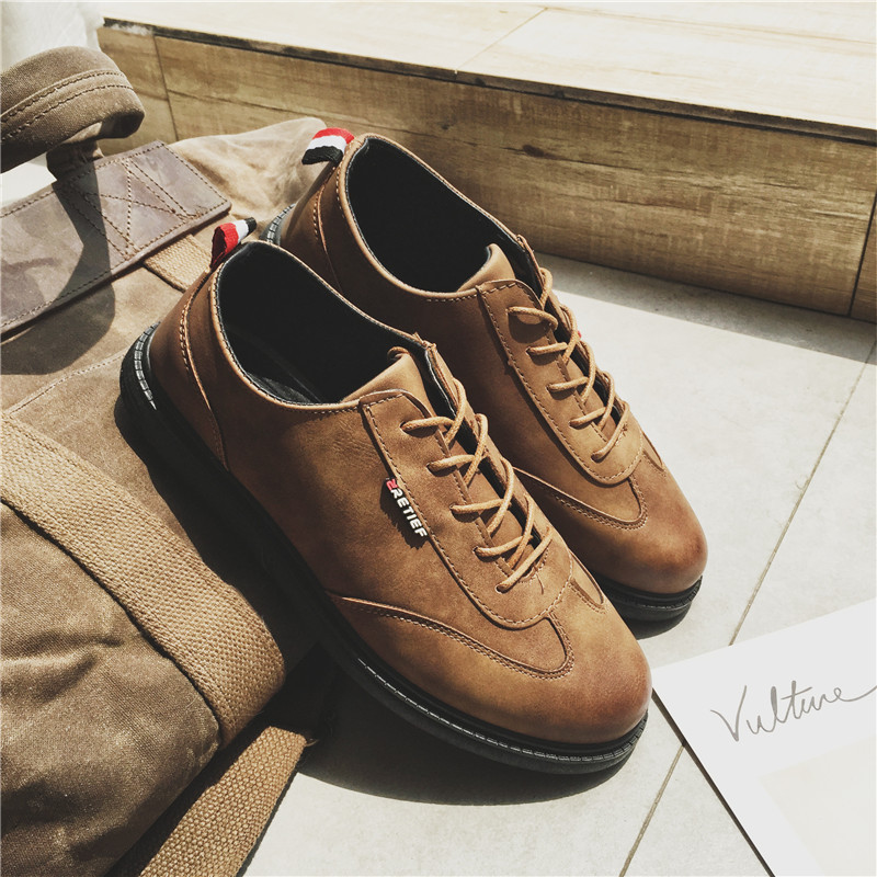 特价春秋新款男士休闲鞋英伦低帮男鞋百搭潮鞋子时尚皮鞋批发