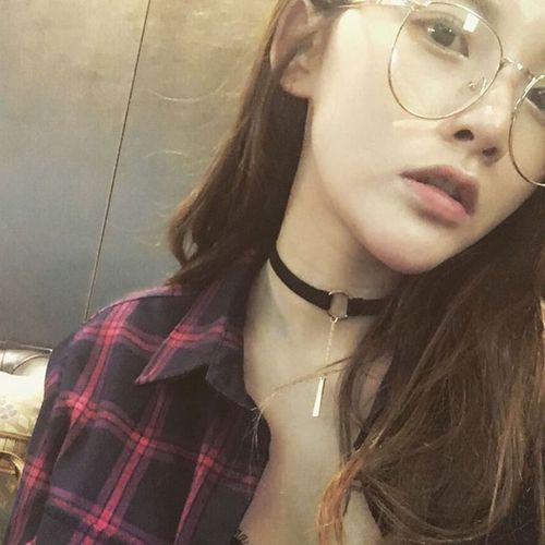 Personal Style Black Lockchain Short Length Korean Neck Accessory Jewelry Necklace for Girls Students Simple Collar Necklace