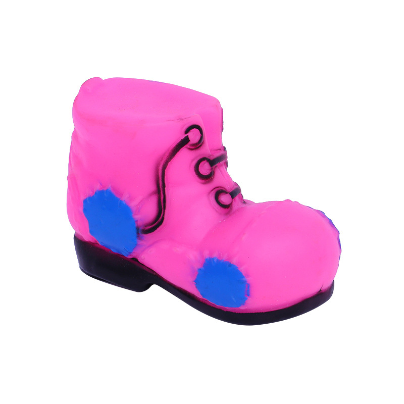 Vinilo mascota zapatos de juguete de sonido resistente a la mordedura molar alivio de perro tapado juguete suministro directo de la fábrica suministros de mascotas image 3