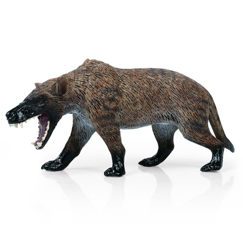 Cross-border solid simulation wild animal wolf model Ice Age prehistoric creature dire wolf model children's toys