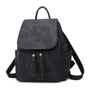 zhenli 亚马逊PU皮新款女式双肩包 糖果色学院风流行背包 包包女