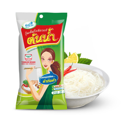 水源牌一件代发泰国进口厨房食品绿豆粉丝35g细米线250包