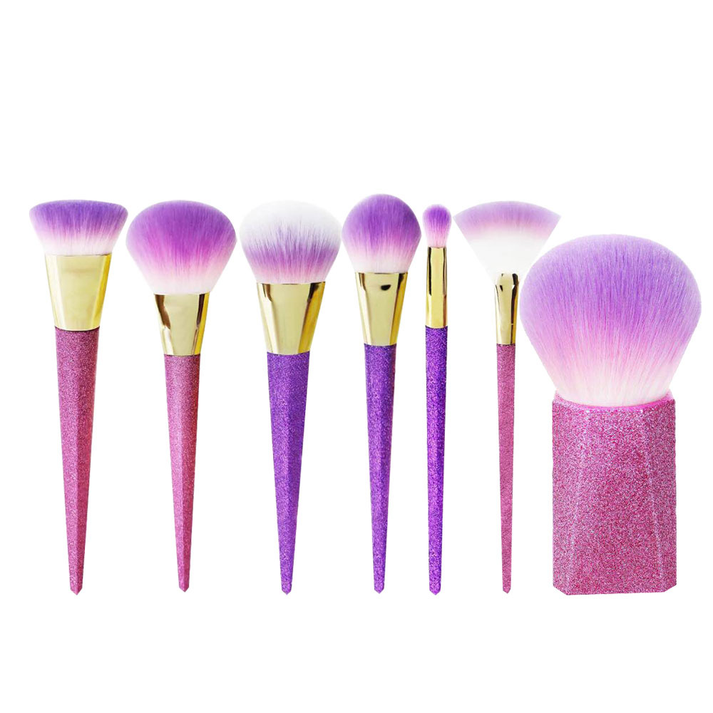 Fibra Artificial Manija De Plastico Sets Herramientas Maquillaje 1 Juego display picture 1