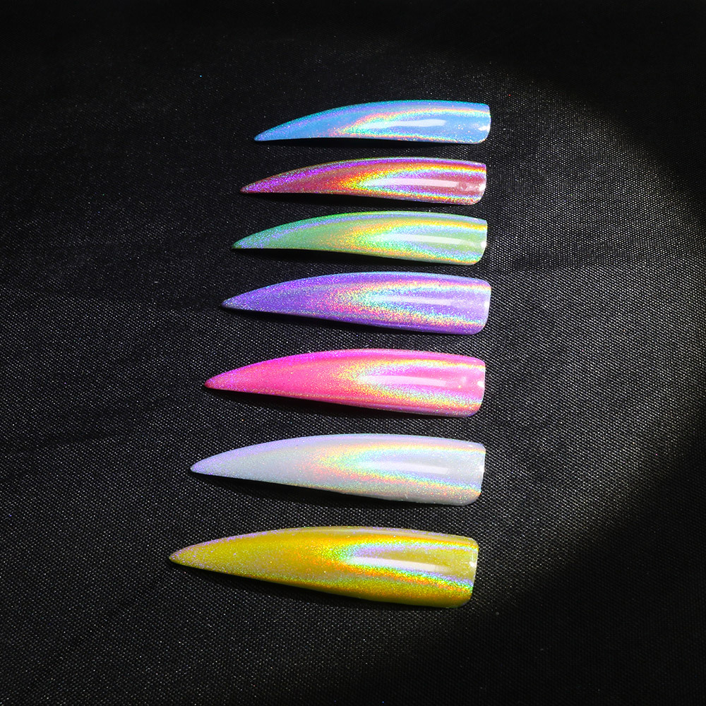 Manicure Rainbow Powder Mermaid Mirror Laser Powder Nail Metal Glitter display picture 1