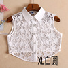 False collar, lace universal shirt, autumn decorations, white sweater, Korean style