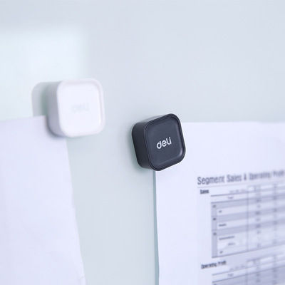 得力8727 白板磁钉/磁珠/吸铁石 30mm*30mm 8只/卡|ru