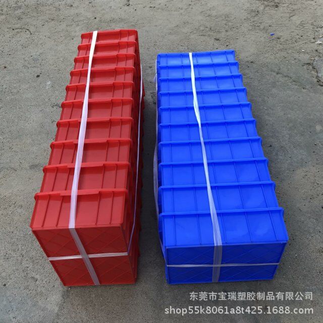 供应深圳 多功能物料盒塑料 加厚配件工具平口盒 周转箱 规格多种