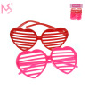 Plastic glasses for St. Valentine's Day heart shaped, wholesale, dress up