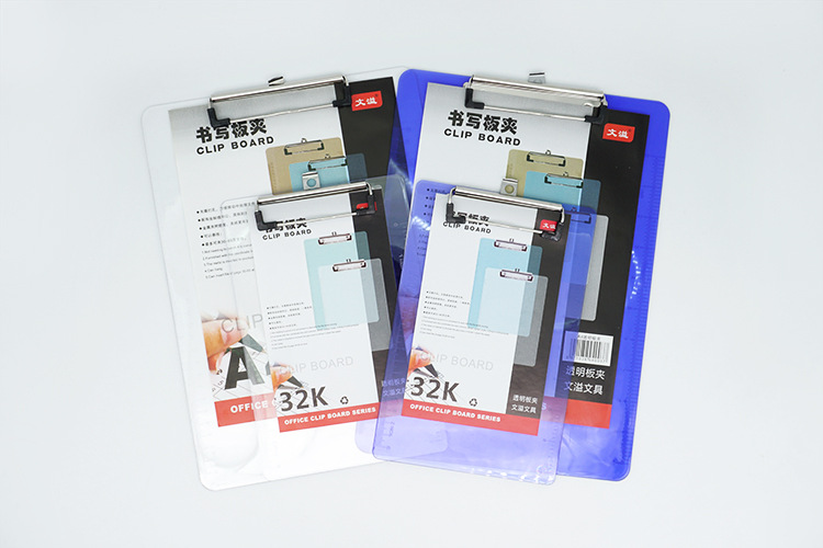 透明/透蓝色塑料板夹