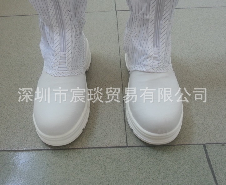 Антистатические безопасные полиуретановые сапоги без пыли, защитная рабочая обувь для пальцев на ноге