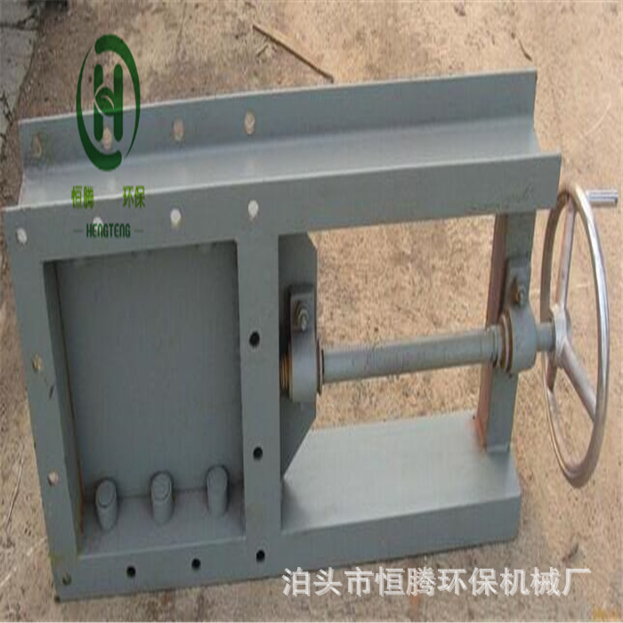 气动方闸板门600*600气缸三联件插板阀手电两用螺旋闸门平板闸阀