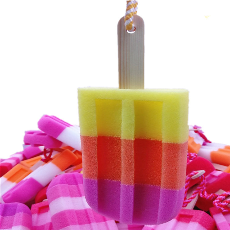 厨房配套用 沐浴清洁碗刷擦 木柄棒棒糖杯刷海绵 雪糕海绵 可定制