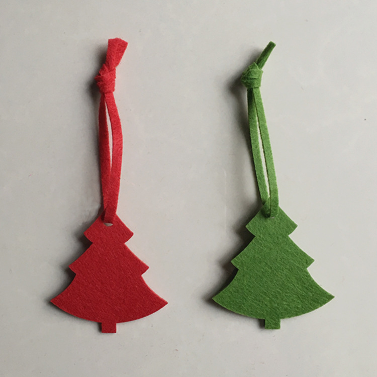 厂家定做 毛毡圣诞礼品毛毡挂件毛毡雪花