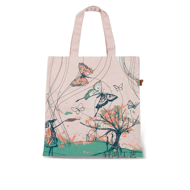 厂家批发全棉帆布袋定做手提棉布袋麻布袋束口袋定制超市购物袋