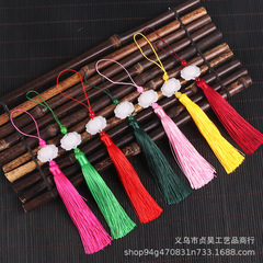 Lotus pendant, white jade lotus tassel earring, pendant, clothing accessories fan accessory, antique accessories wholesale