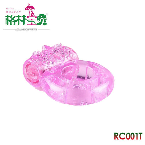 Adult products manufacturer direct sale crystal butterfly vibrating ring, male vibrating cock ring, pleasure penis sleeve ring