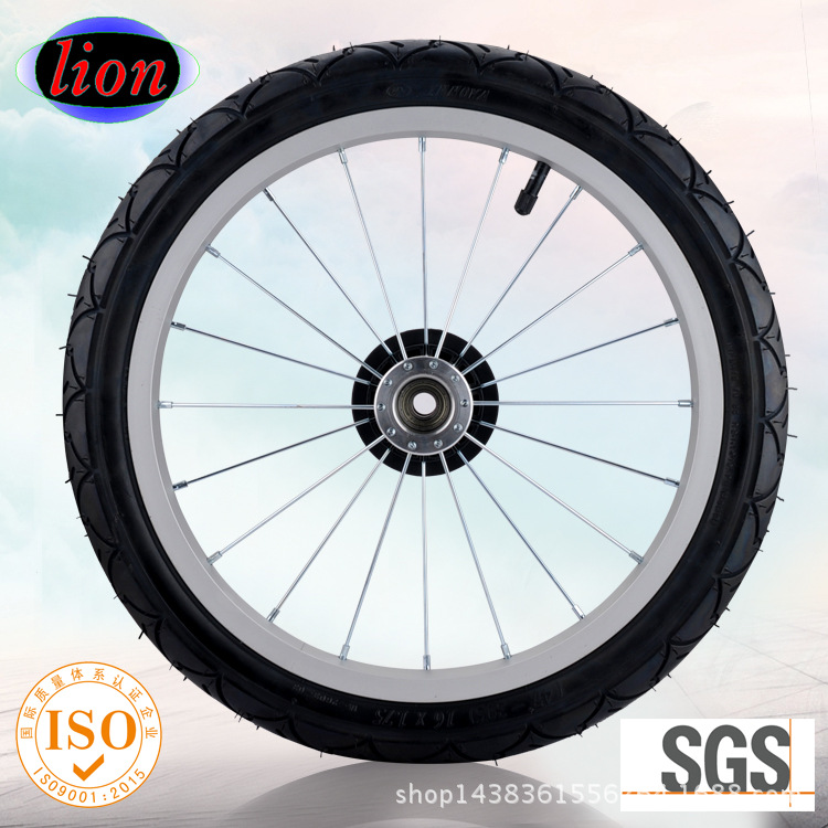 出口婴儿车辐条轮子 环保橡胶充气轮子