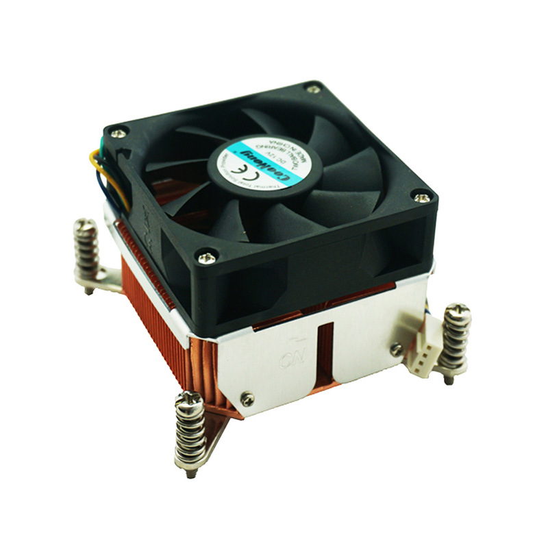 2U 1366 Top-blown Pure copper The server radiator Four needle thermostat 1366 Fan Initiative Dissipate heat Fan