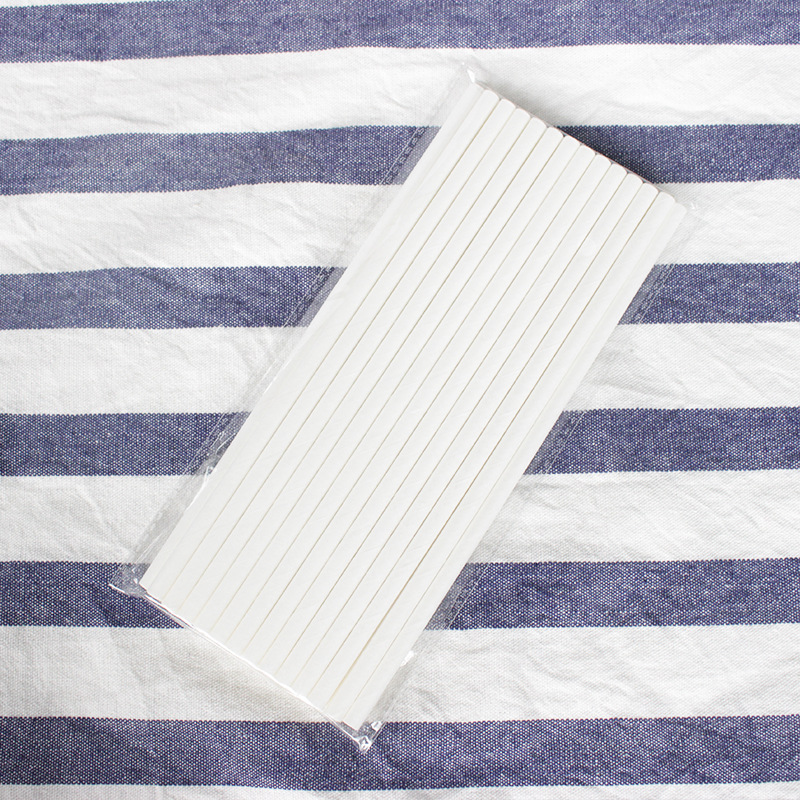 一次性吸管可降解纸质吸管纯白色