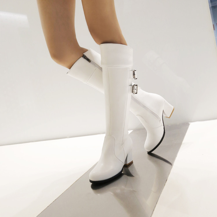 Bottes femme en PU artificiel - Ref 3354705 Image 1