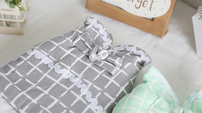 民国风格子纱纱裙