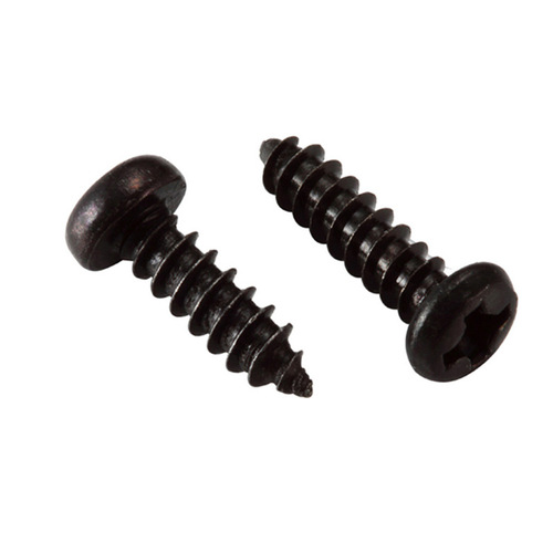 Factory direct sales iron black carbon steel cross round head self-tapping screws PA pan head electronic small screws M1.5-M4