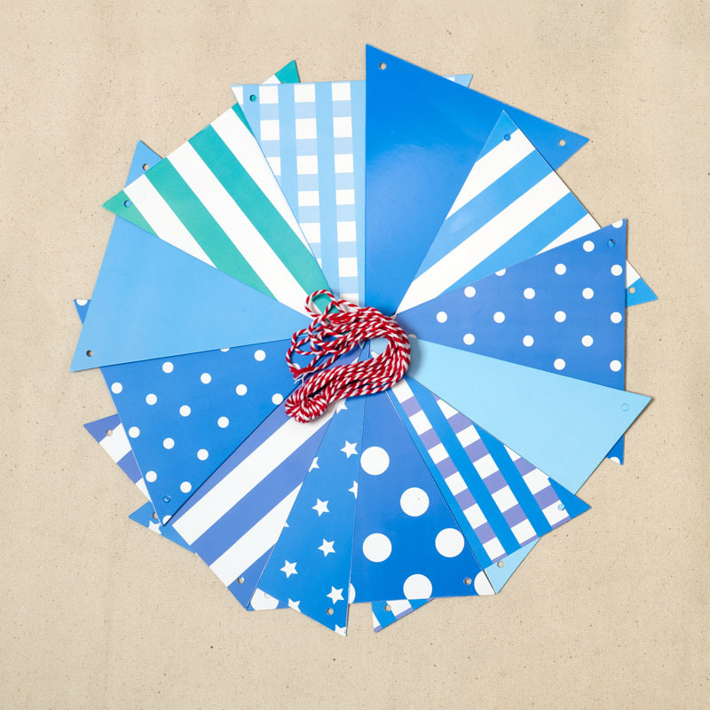 【蓝色格子】节庆活动现场布置用品拉花