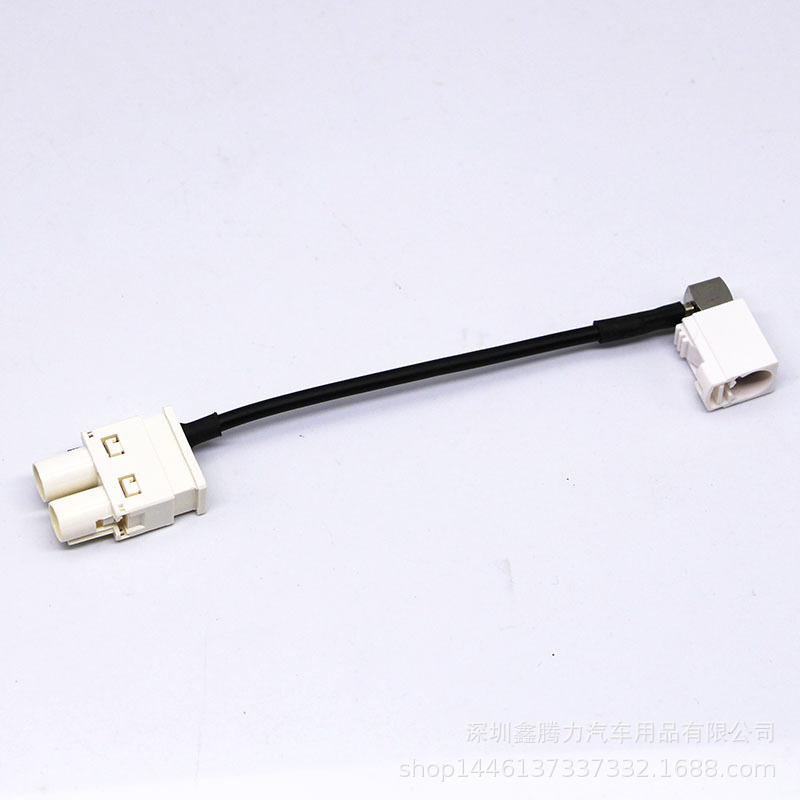 甲壳虫/尚酷德赛西威MIB6.5收音机二转一天线双孔 2合1天线转接线