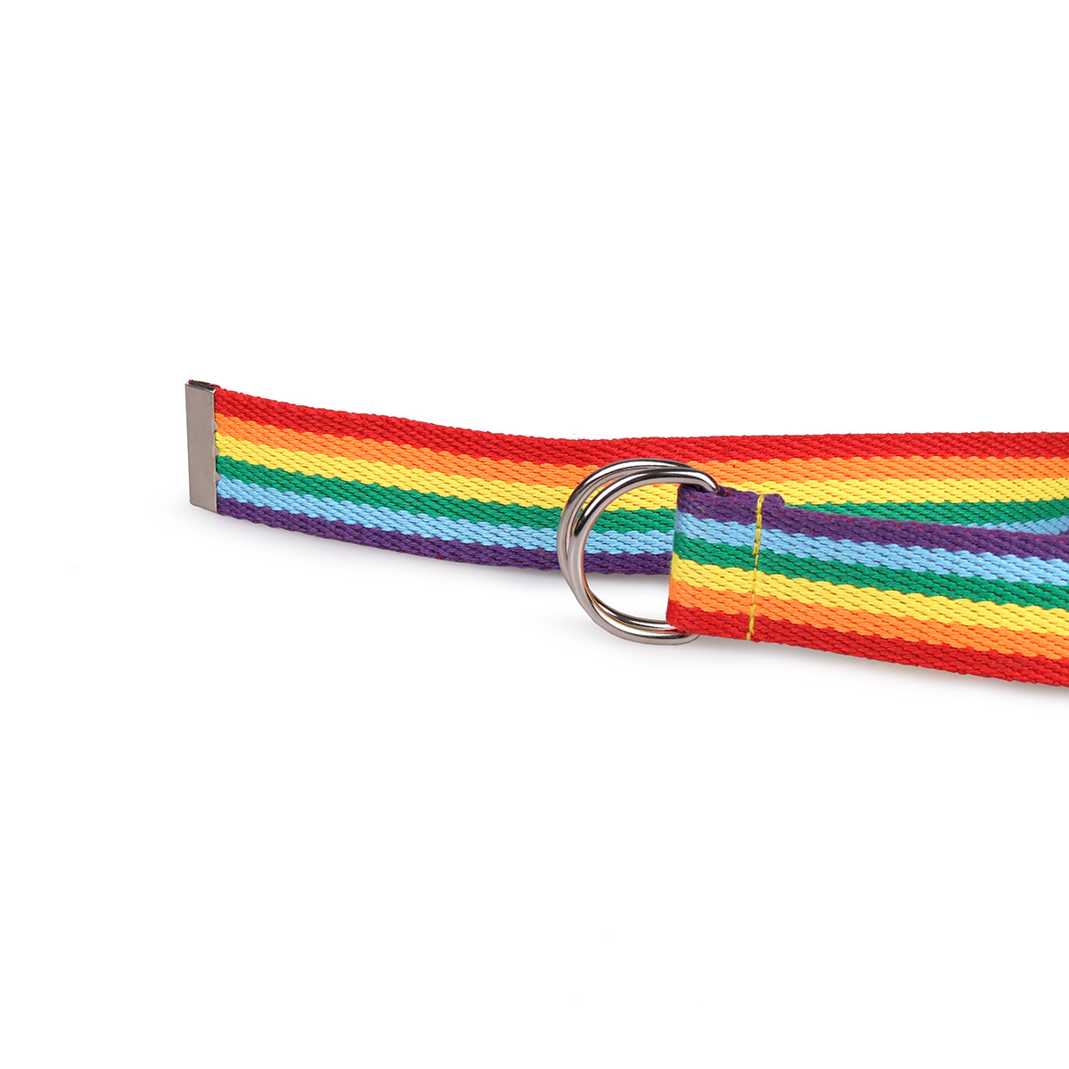 IG-Stil Regenbogen Gurtband Eisen Frau Gewebt Gürtel display picture 4