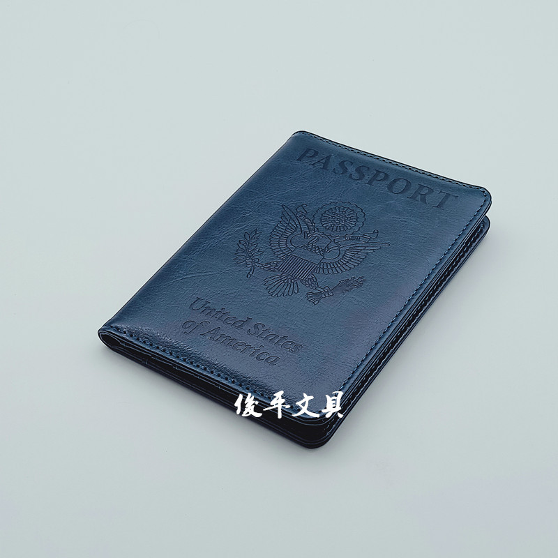RFID passport cover PU travel passport card holder multifunctional and practical foldable document holder passport