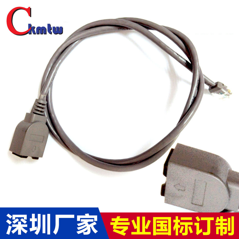 深圳工厂国标数据线监控设备用RJ45转RJ11数据线连接线束工厂伽工