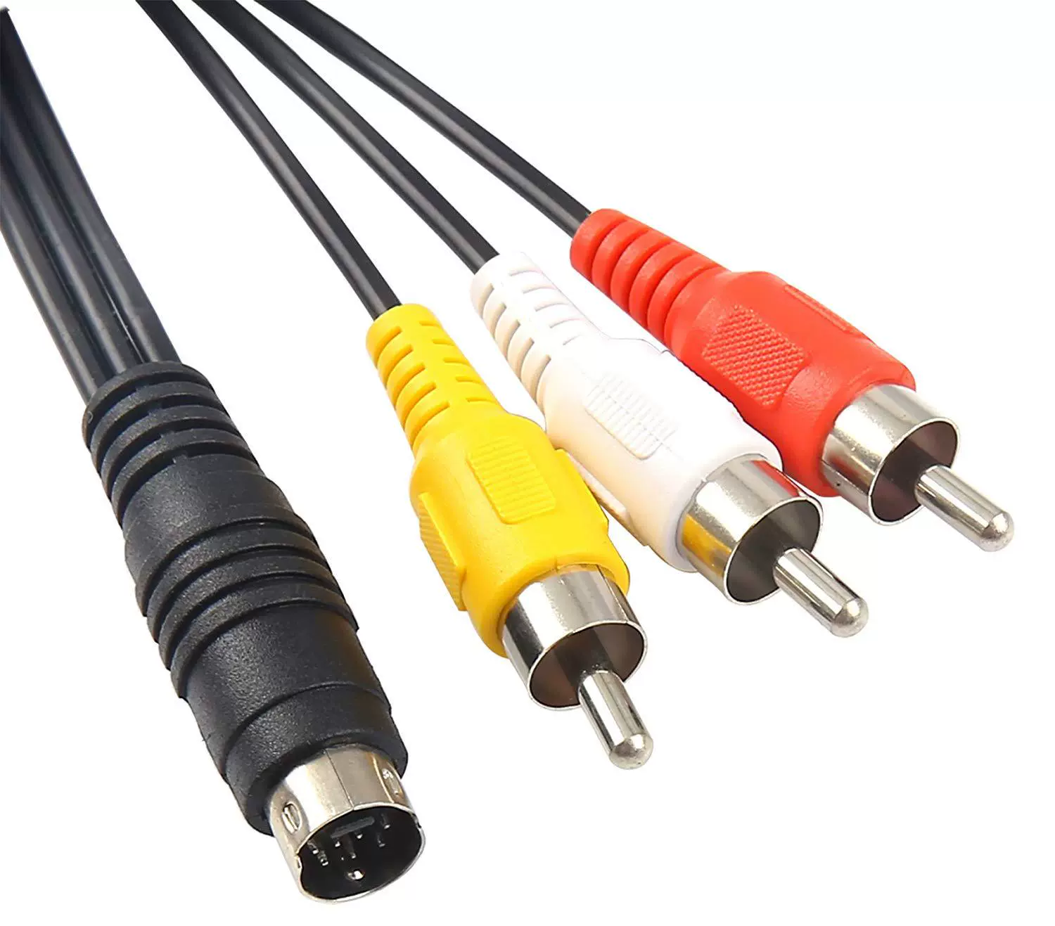 Cable UXG Mini DIN S-Video de 4 pines a 3 RCA macho