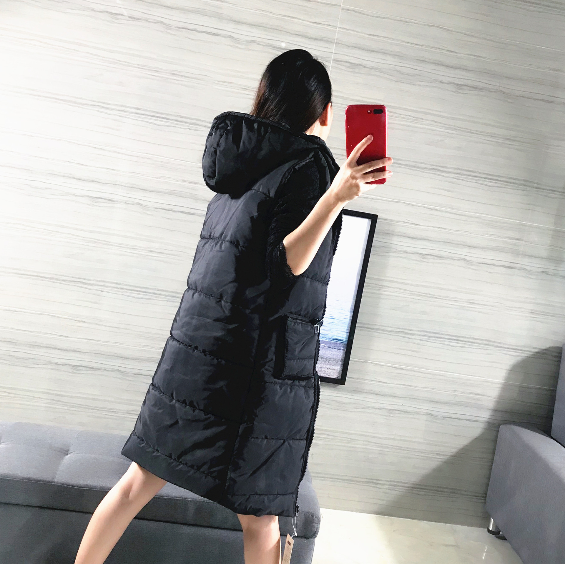 Gilet femme en Mélange de coton - Ref 3317808 Image 25