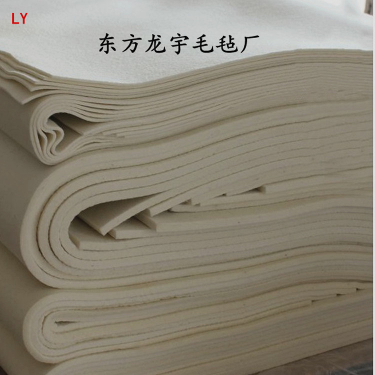【厂家直供】细白羊毛毡工业毛毡5mm羊毛毡吸油毛毡