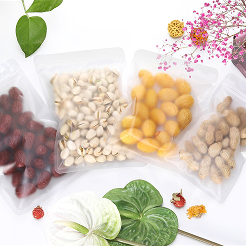 磨砂拉骨袋 药材五谷坚果包装袋 哑光透明 食品袋