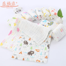Bé khăn nhà máy khăn nhỏ trực tiếp bán buôn trẻ em in bông gạc Sáu con khăn rửa khăn bé Khăn trẻ em