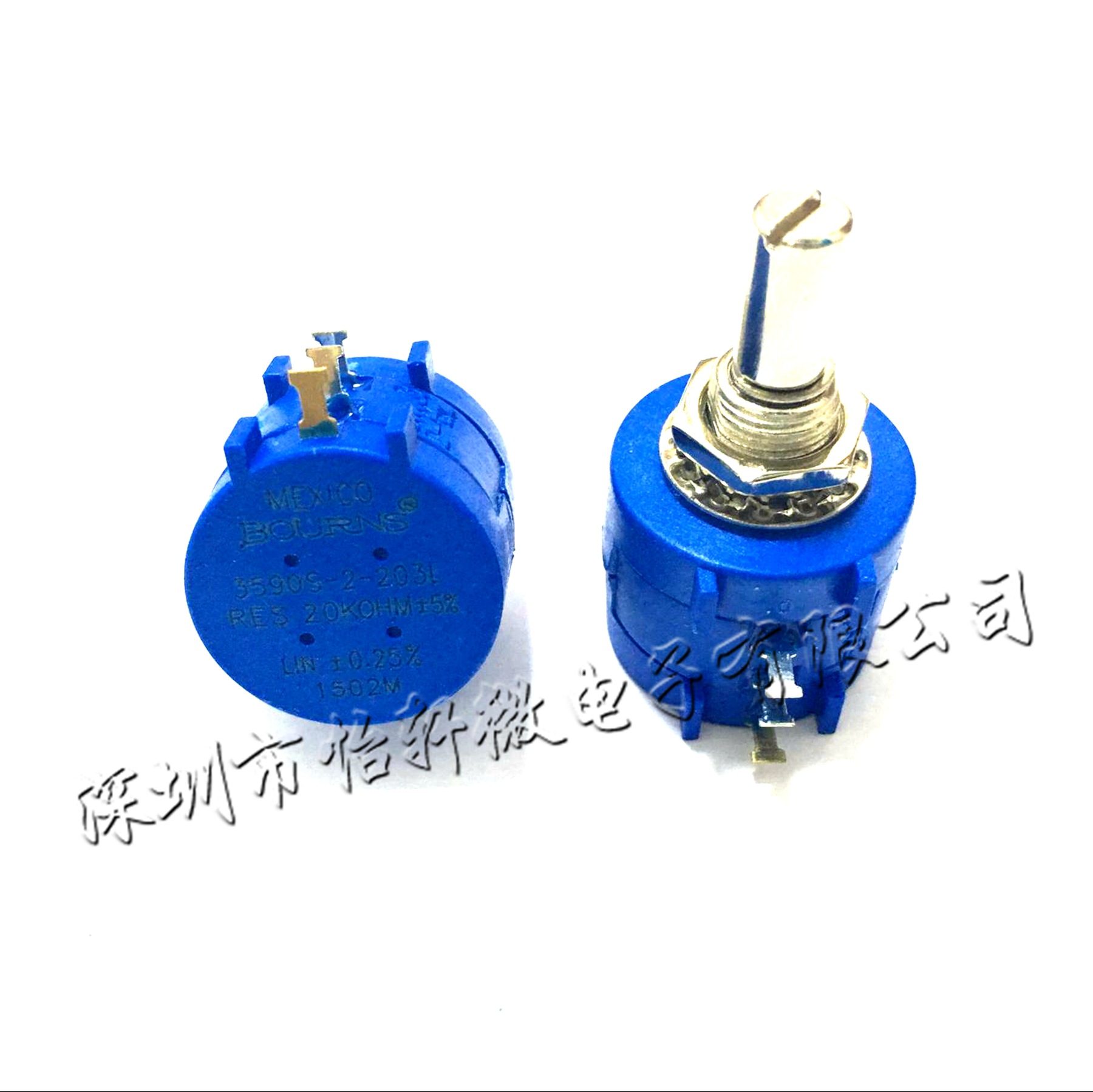 3590S-2-203L 20K欧 2W 精密多圈电位器 BOURNS 现货价格优势