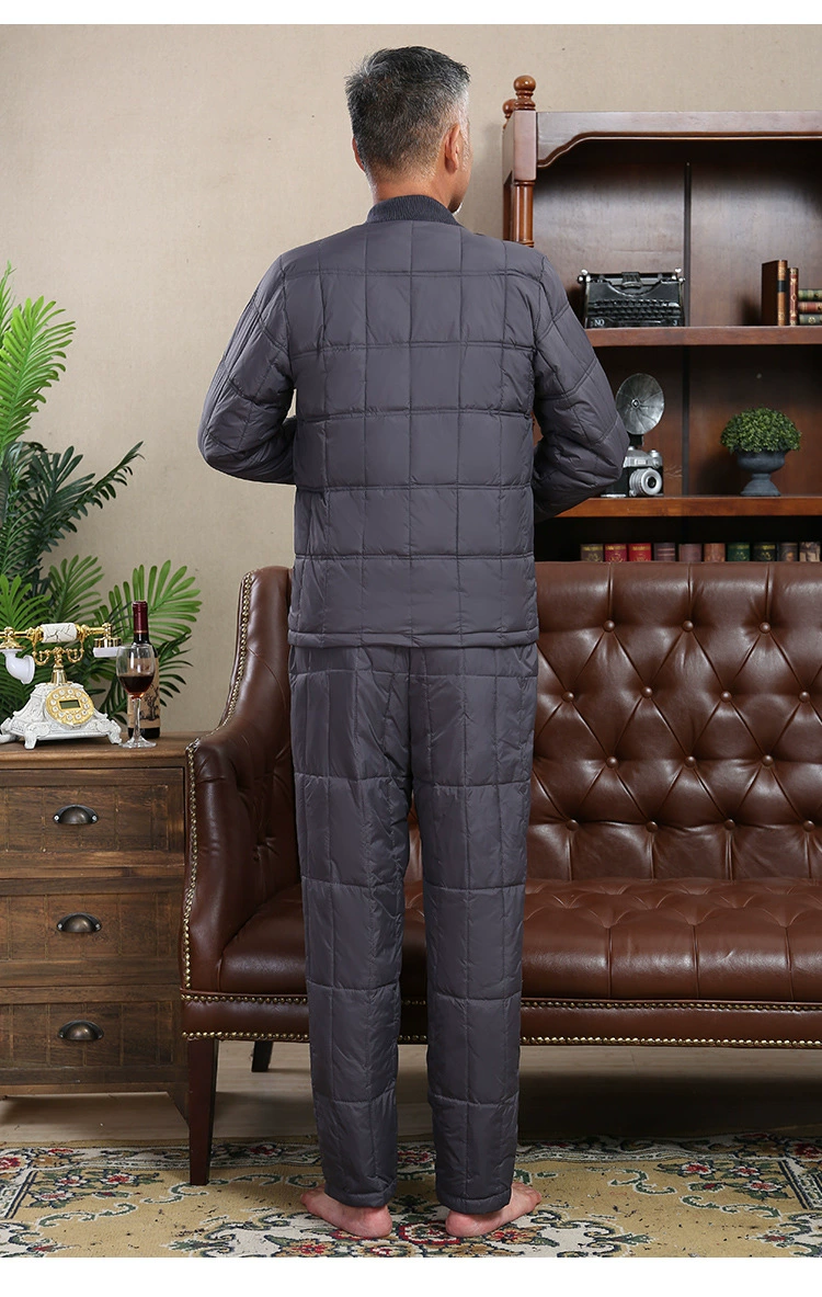 Long-sleeve for elderly, down jacket, set, keep warm liner for adults, for middle age