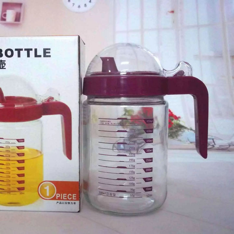 玻璃油壶厂家供应大号玻璃油壶 计量玻璃油壶 欢迎定购|ms