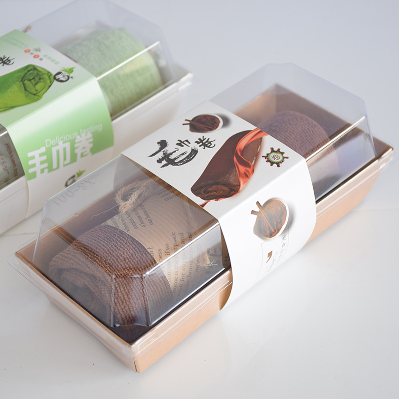 纸围  网红毛巾卷蛋糕包装盒小西点切件瑞士卷蛋糕卷抹茶巧克力