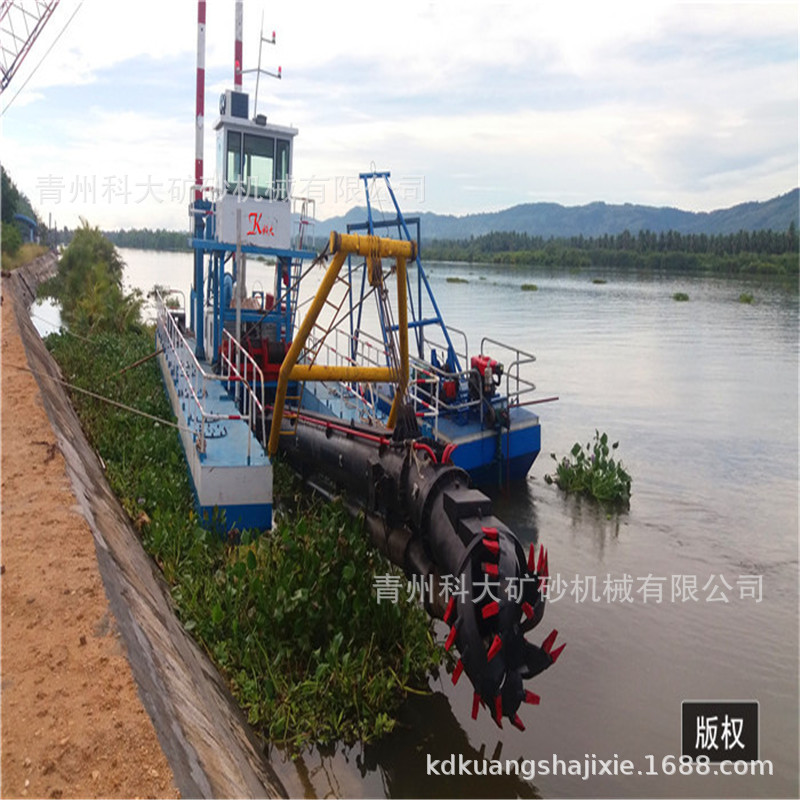 福建河道疏浚机械设备 绞吸式吹泥船 国外河道清淤船水库环保