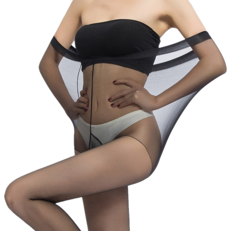 Más tamaño ultra delgado medias Chubby Girl extra grande doble entrepierna verano sexy pantimedias mujer carne color alargado grasa