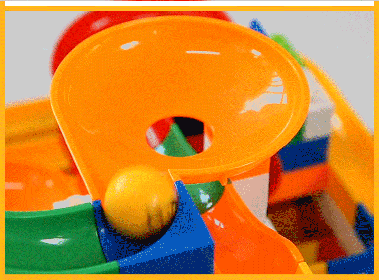 Generic Basic Large Marble Race Tournament Maze Building Blocks Parts