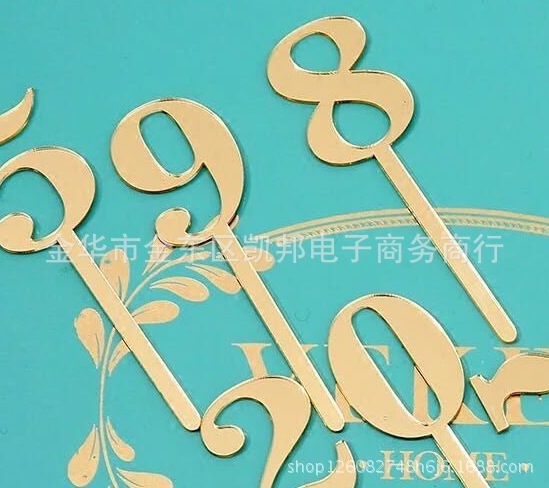 定 做 定 制 有机玻璃镜 ps 亚克力镜片 数字 插牌 墙贴 标牌