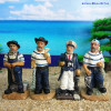 Old Captain Sailor Deputy Naver crew fisherman figure sand urging crafts decoration decoration game toys