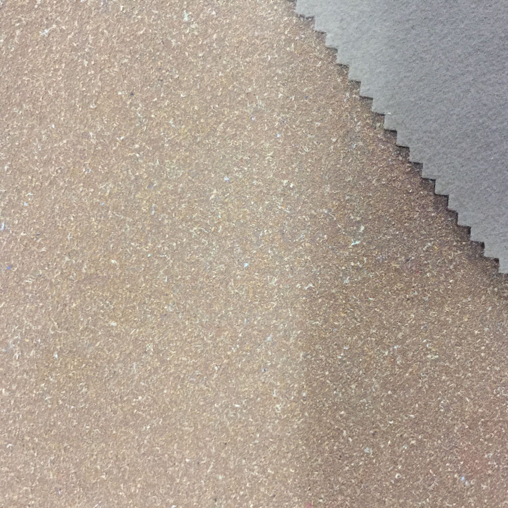 植绒工厂 长短毛牛皮粉加工 起毛布PVC底布皮粉布 仿皮 环保 热销