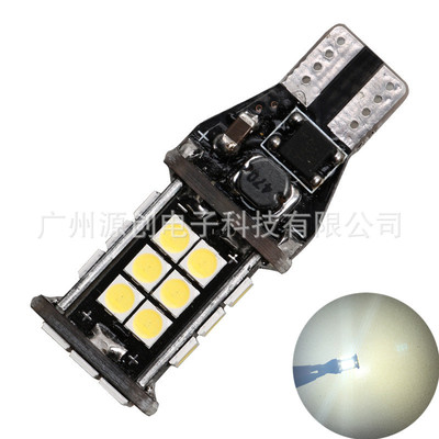 汽车LED改装超亮T15倒车灯 3030-24SMD T15流氓倒车灯泡 带解码|ms