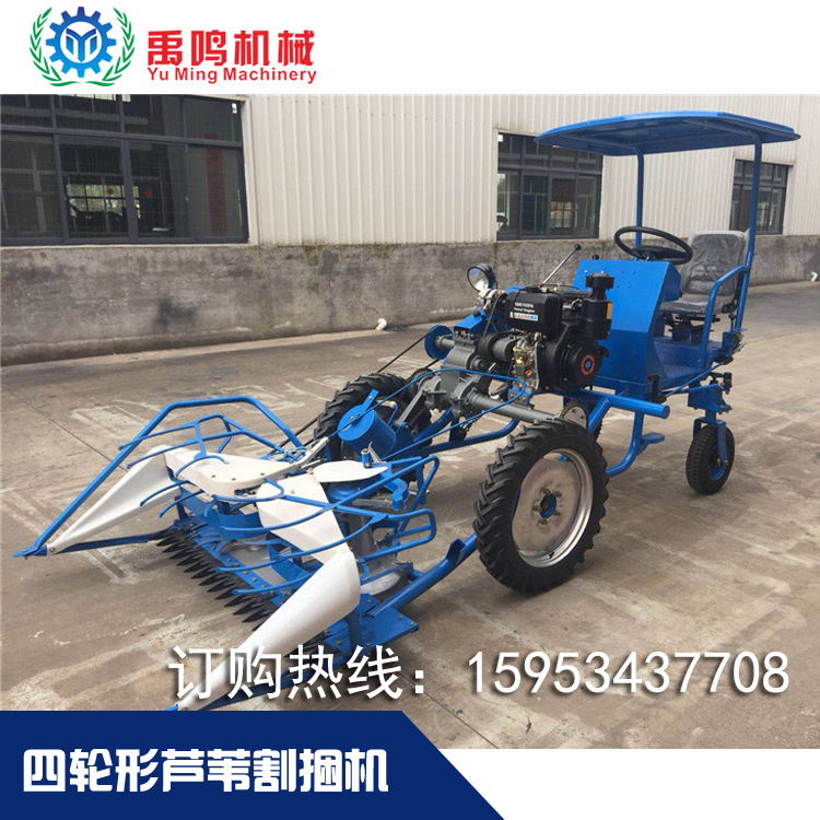 芦苇割捆一体机小麦水稻割晒机农机牧草芦苇黄豆大豆药材收割机