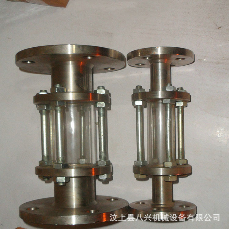 不锈钢视镜 304管道法兰视盅 碳钢玻璃视镜法兰直通视镜HGS07-126